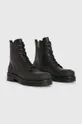 Usnjeni čevlji AllSaints Mudfox črna