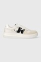 Кожаные кроссовки Calvin Klein Jeans CHUNKY CUPSOLE LTH NBS DC замш белый YM0YM00897