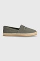 Calvin Klein Jeans espadryle ESPADRILLE SLIPON ML YM0YM00935 zielony SS24
