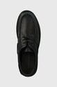 Calvin Klein Jeans mocasini de piele HYBRID BOAT SHOE SLIPON LH BTW negru YM0YM00937