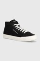 Calvin Klein Jeans tenisi SKATER VULC MID LACEUP CS IN DC negru YM0YM00978