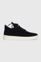 sötétkék Filling Pieces velúr sportcipő Low Top Suede Organic Férfi