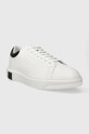 Armani Exchange sneakersy skórzane XUX123.XV534.K488 biały SS24