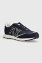 Armani Exchange sneakersy tekstylny granatowy XUX157.XV588.T717