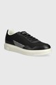 Armani Exchange sneakersy imitacja skóry licowej czarny XUX201.XV802.T694