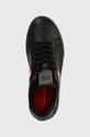 Δερμάτινα αθλητικά παπούτσια Tommy Hilfiger ESSENTIAL LEATHER CUPSOLE μαύρο FM0FM04921
