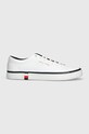 Шкіряні кросівки Tommy Hilfiger MODERN VULC CORPORATE LEATHER низька білий FM0FM04922