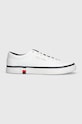 Кожаные кроссовки Tommy Hilfiger MODERN VULC CORPORATE LEATHER низкая белый FM0FM04922