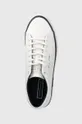 biały Tommy Hilfiger sneakersy skórzane MODERN VULC CORPORATE LEATHER