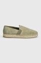 Marc O'Polo espadryle zamszowe 40328333802305.410 zielony SS24