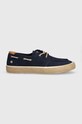 Pepe Jeans espadryle zamszowe PMS10325 granatowy PMS10325