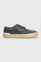 granatowy Pepe Jeans sneakersy zamszowe PMS31037 Męski