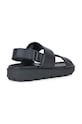 Încălțăminte Geox sandale de piele U SPHERICA EC6 U45GWC.00085.C9999 negru