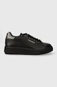 Steve Madden sneakersy skórzane Fynner Planet friendly czarny SM12000465.BGU