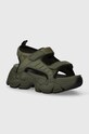 Sandale Buffalo Binary Track Bs imitacija zrnate kože zelena 1441020.KHA