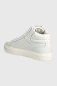 Obuv Kožené tenisky Calvin Klein HIGH TOP LACE UP W/ZIP HM0HM01476 biela