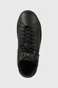 fekete Calvin Klein bőr sportcipő HIGH TOP LACE UP W/ZIP
