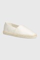 Calvin Klein espadryle JAQ MONO Planet friendly biały HM0HM01468