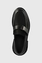 Mokasíny Calvin Klein MOCCASIN ICONIC PLAQUE JAQ MONO čierna HM0HM01458