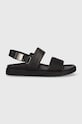 Sandály Calvin Klein BACK STRAP SANDAL JAQ MONO IP HM0HM01421 černá SS24
