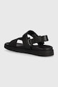 Boty Sandály Calvin Klein BACK STRAP SANDAL JAQ MONO IP HM0HM01421 černá