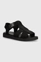 Σανδάλια Calvin Klein FISHERMAN SANDAL NEO Planet friendly μαύρο HM0HM01415
