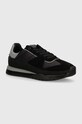 Кросівки Calvin Klein LOW TOP LACE UP MIX синтетичний чорний HM0HM01403