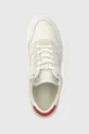 biały Calvin Klein sneakersy skórzane LOW TOP LACE UP BSKT
