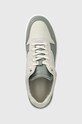 Δερμάτινα αθλητικά παπούτσια Calvin Klein LOW TOP LACE UP BSKT γκρί HM0HM01402