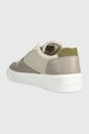 Obuv Kožené tenisky Calvin Klein LOW TOP LACE UP BSKT HM0HM01402 béžová