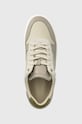 Kožené tenisky Calvin Klein LOW TOP LACE UP BSKT béžová HM0HM01402