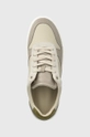 beżowy Calvin Klein sneakersy skórzane LOW TOP LACE UP BSKT