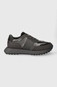 Calvin Klein sneakersy LOW TOP LACE UP SHINE syntetyczny szary HM0HM01392