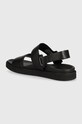 Обувь Кожаные сандалии Calvin Klein BACK STRAP W/ ICONIC PLAQUE HM0HM01383 чёрный
