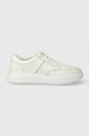 Calvin Klein sneakersy skórzane LOW TOP LACE UP TAILOR Planet friendly biały HM0HM01379