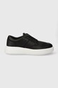 Calvin Klein sneakersy skórzane LOW TOP LACE UP TAILOR Planet friendly czarny HM0HM01379