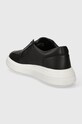 Obuwie Calvin Klein sneakersy skórzane LOW TOP LACE UP TAILOR HM0HM01379 czarny