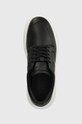 Calvin Klein sneakersy skórzane LOW TOP LACE UP TAILOR czarny HM0HM01379