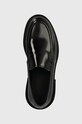 Δερμάτινα μοκασίνια Calvin Klein MOCCASIN CLEAN μαύρο HM0HM01375