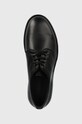 Δερμάτινα κλειστά παπούτσια Calvin Klein DERBY μαύρο HM0HM01246