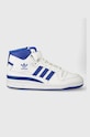 Tenisky adidas Originals Forum Mid povrstvená useň biela IG3755