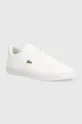 biały Lacoste sneakersy skórzane Lerond Pro Leather Tonal Męski