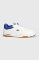 Шкіряні кросівки Lacoste Lineset Contrasted Collar Leather 47SMA0060 білий SS24
