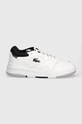 Lacoste sneakersy skórzane Lineshot Contrasted Collar Leather 47SMA0061 biały SS24