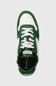 Kožené tenisky Lacoste T-Clip Contrasted Leather zelená 47SMA0070