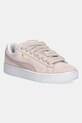 Кожаные кроссовки Puma Suede XL замш розовый 395205