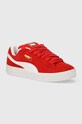 Шкіряні кросівки Puma Suede XL замша червоний 395205