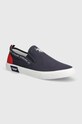 Tenisky U.S. Polo Assn. BASTER textilní námořnická modř BASTER002M.4CH2