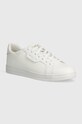 Michael Kors sneakers din piele Keating Lace Up mic de statură alb 42S4KEFS1L.085