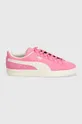 Замшевые кроссовки Puma Suede Neon розовый